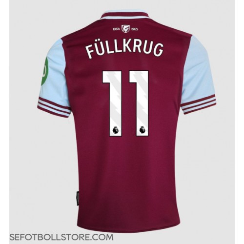 West Ham United Niclas Fullkrug #11 Replika Hemmatröja 2024-25 Kortärmad